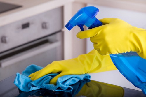 Cleaning team performing a one off clean in a Belgravia residence