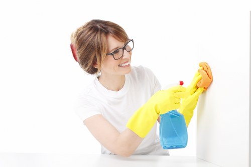 Professional cleaners preparing a Belgravia rental property for inspection