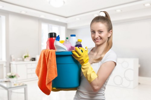 Deep cleaning service in a Belgravia townhouse with polished finishes